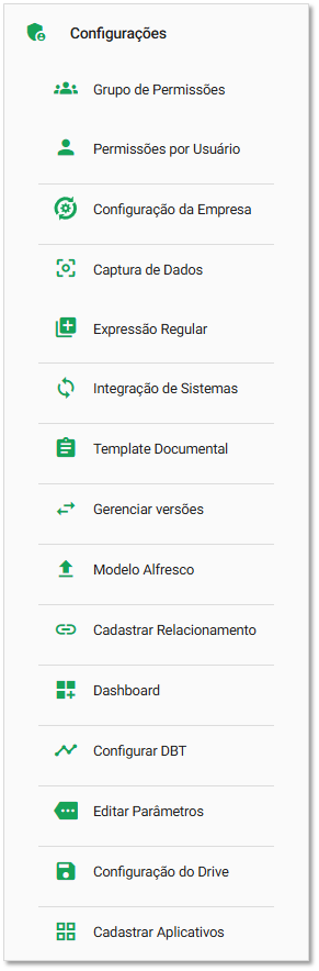 Configurações